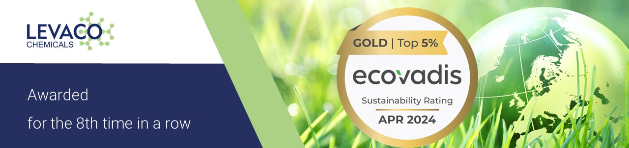 LEVACO rewarded with gold certification. LEVACO rewarded by ECOVADIS.