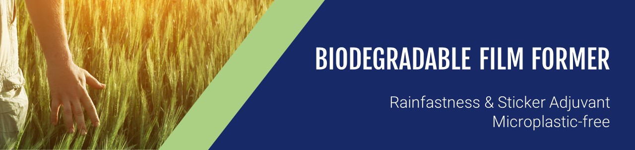 Biodegradable & microplastic-free film former for the Agro-market