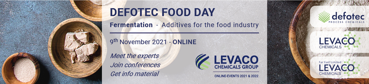 Registrieren Sie sich jetzt für das Online Event „FOOD DAY“ von DEFOTEC am 9. November 2021.
